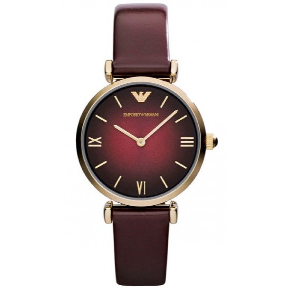 Наручные часы женские Emporio Armani AR1757 бордовые