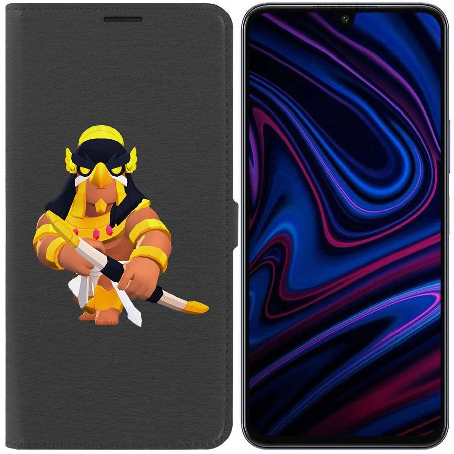 

Чехол-книжка Krutoff Eco Book для Infinix Note 12 Pro Brawl Stars-Бо Хорус (черный)