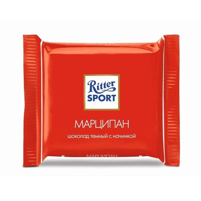 Шоколад Ritter Sport темный с марципаном мини, 180штx16,67г/уп