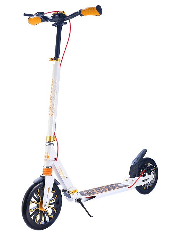 Городской самокат Sportsbaby City Scooter MS-250D белый