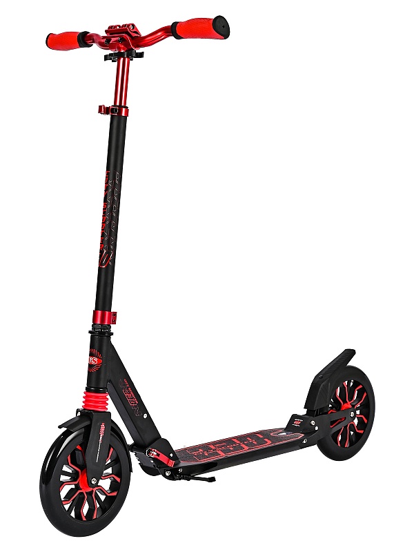 Городской самокат Sportsbaby City Scooter MS-250 черно-красный