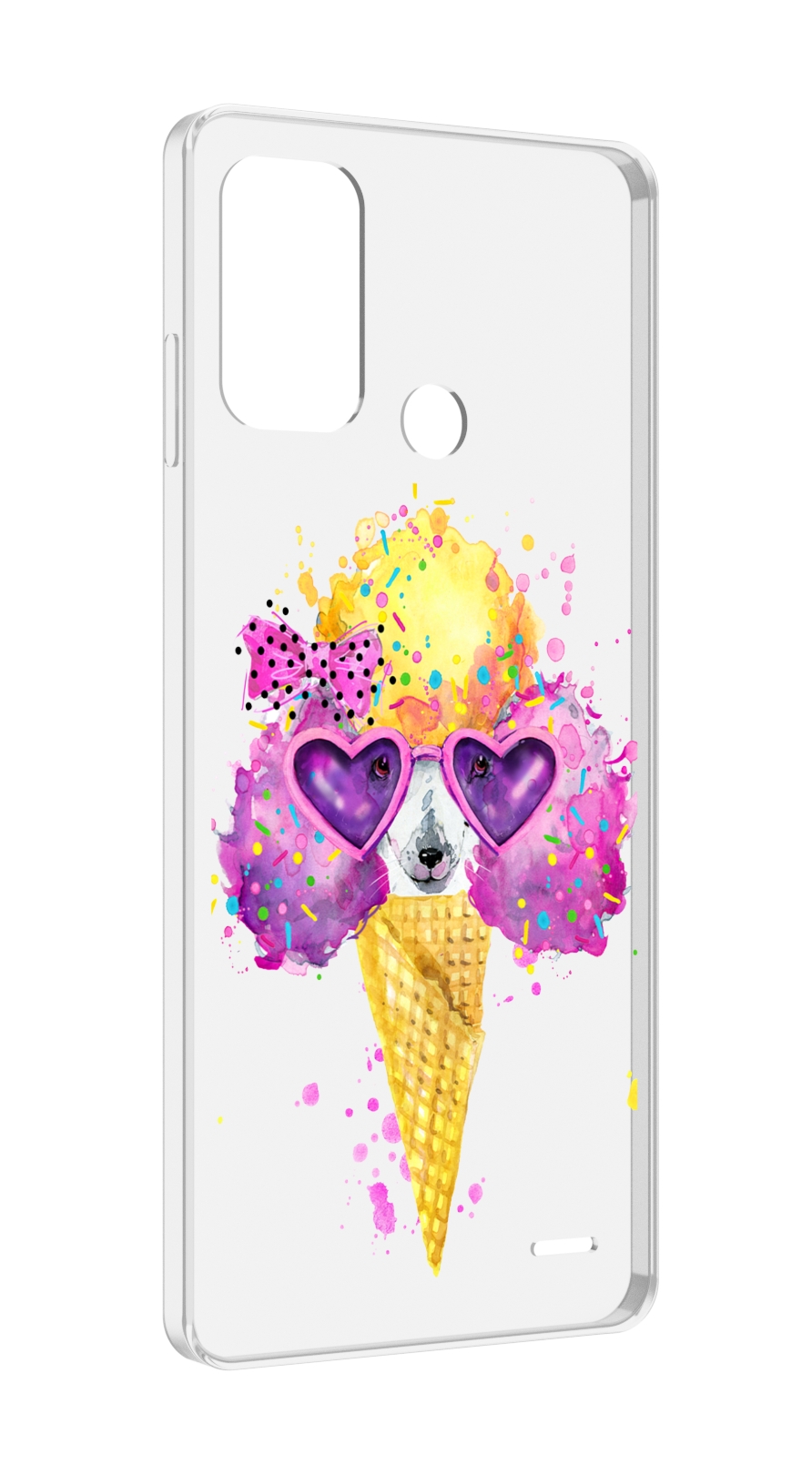 

Чехол MyPads Рожок для ZTE Blade A52, Прозрачный, Tocco