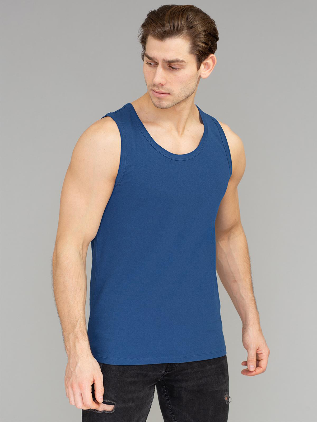 

Майка мужская Omsa 92645-10 синяя 3XL, Синий, 92645-10