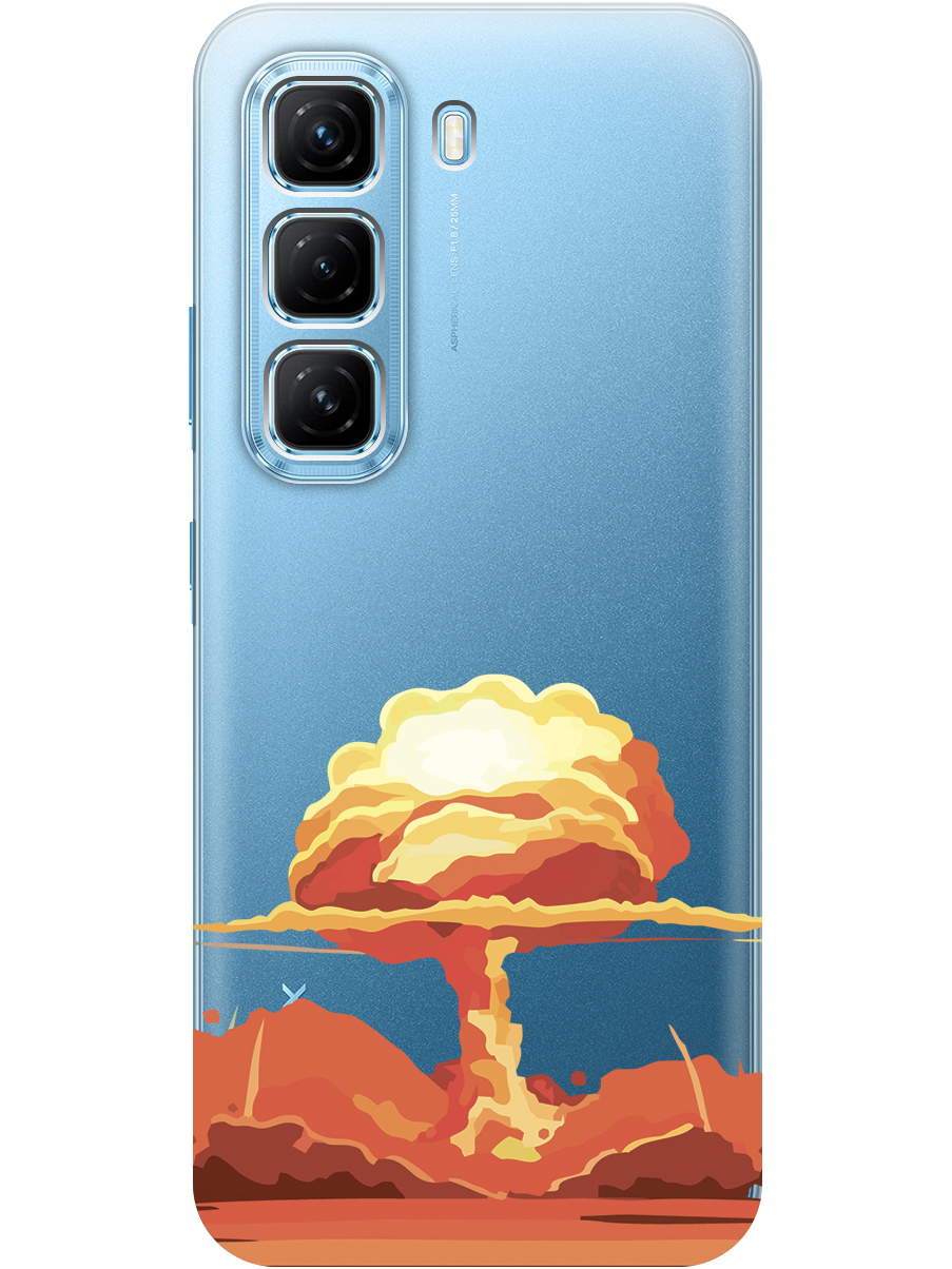 

Силиконовый чехол на Infinix Hot 50 4G с принтом "Ядерный взрыв" прозрачный, Прозрачный;красный, 786718751