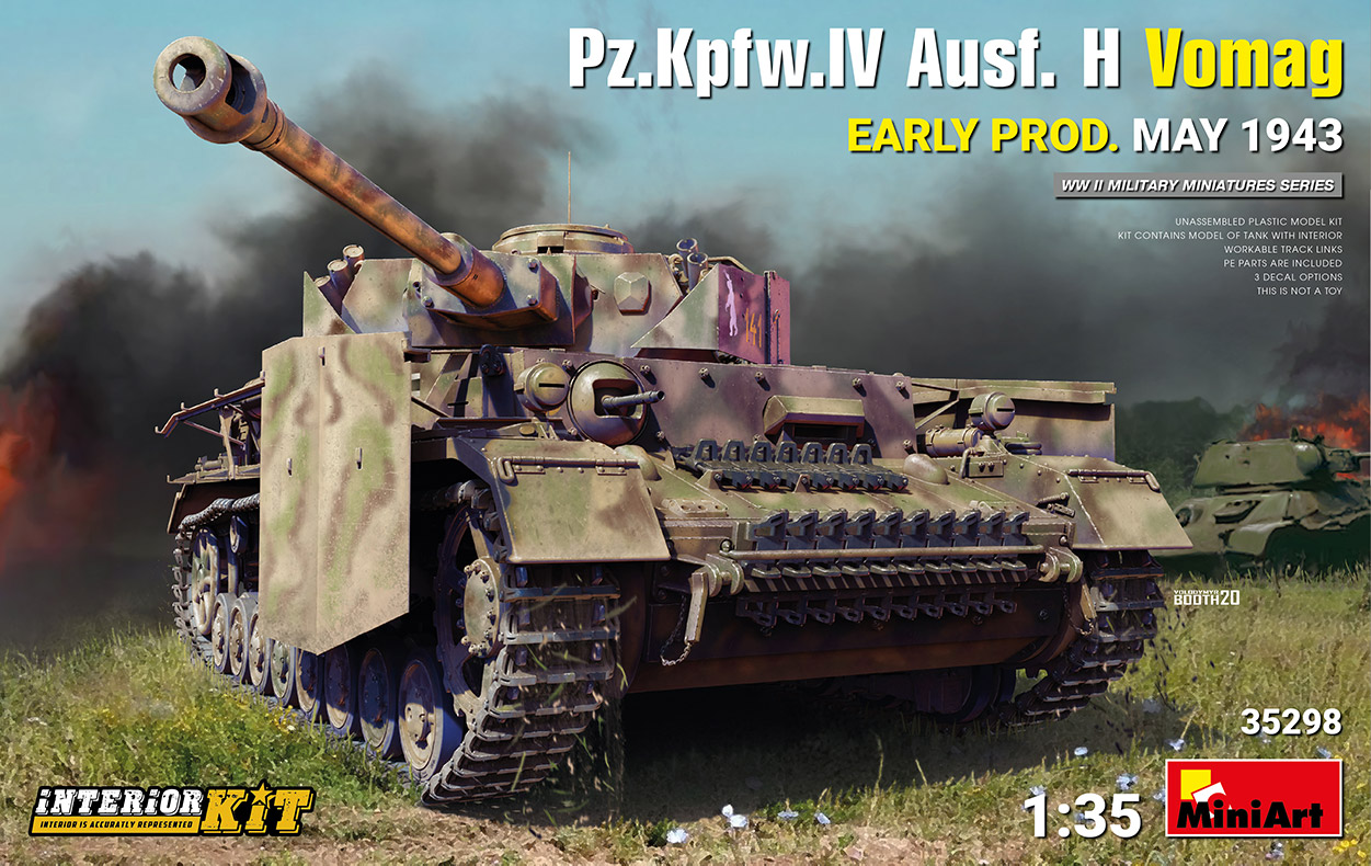 

Сборная модель MiniArt 1/35 Танк Pz.Kpfw.IV Ausf. H Vomag, ранняя версия