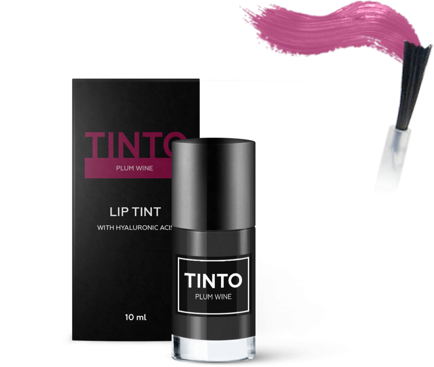 

Пленочный тинт для губ TINTO на основе минеральных пигментов PLUM WINE