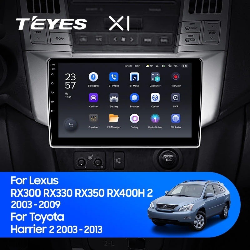 Штатная магнитола Teyes X1 4G 232 Lexus RX300 RX330 RX350 RX400H 2003-2009 2690000₽