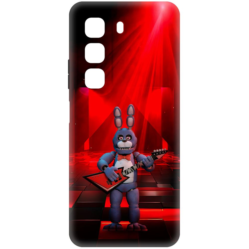 

Чехол-накладка Krutoff Soft Case ФНАФ - Бонни с гитарой для INFINIX Hot 50 черный
