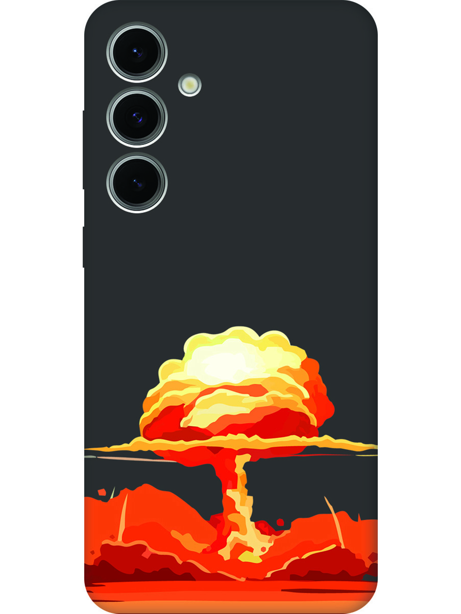 

Силиконовый чехол на Samsung Galaxy S24 FE с принтом "Ядерный взрыв" матовый черный, Черный;прозрачный;красный, 786718151