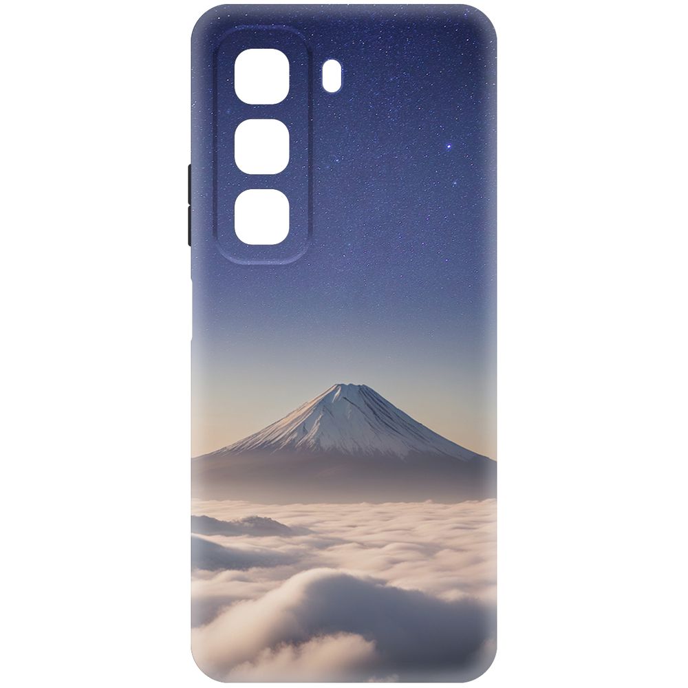 

Чехол-накладка Krutoff Soft Case Япония, Фудзияма для INFINIX Hot 50 черный