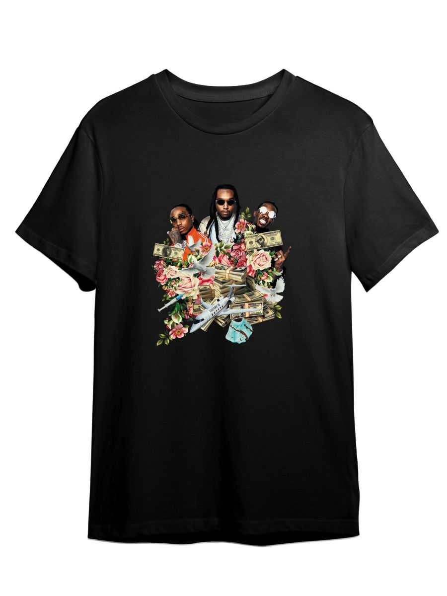 

Футболка унисекс Каждому Своё Migos/Takeoff/Quavo/Offset MGMG4 черная 5XL, Черный, "Migos/Takeoff/Quavo/Offset" MGMG4