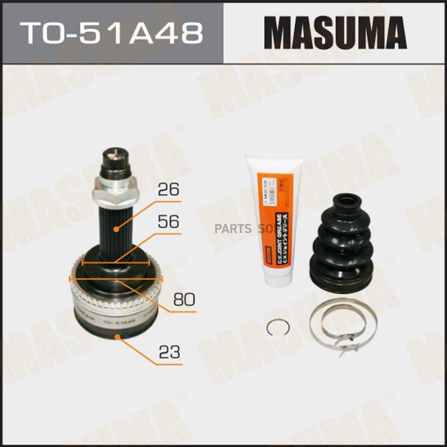 

Masuma Шрус Masuma To51A48 43410-05240,43410-05241,43420-05260,43460-09270,43460-09290 1Шт