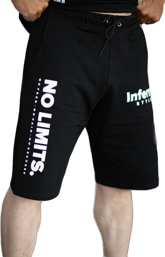 

Трикотажные шорты мужские INFERNO style Ш-001-003 черные 4XL, Черный, Ш-001-003