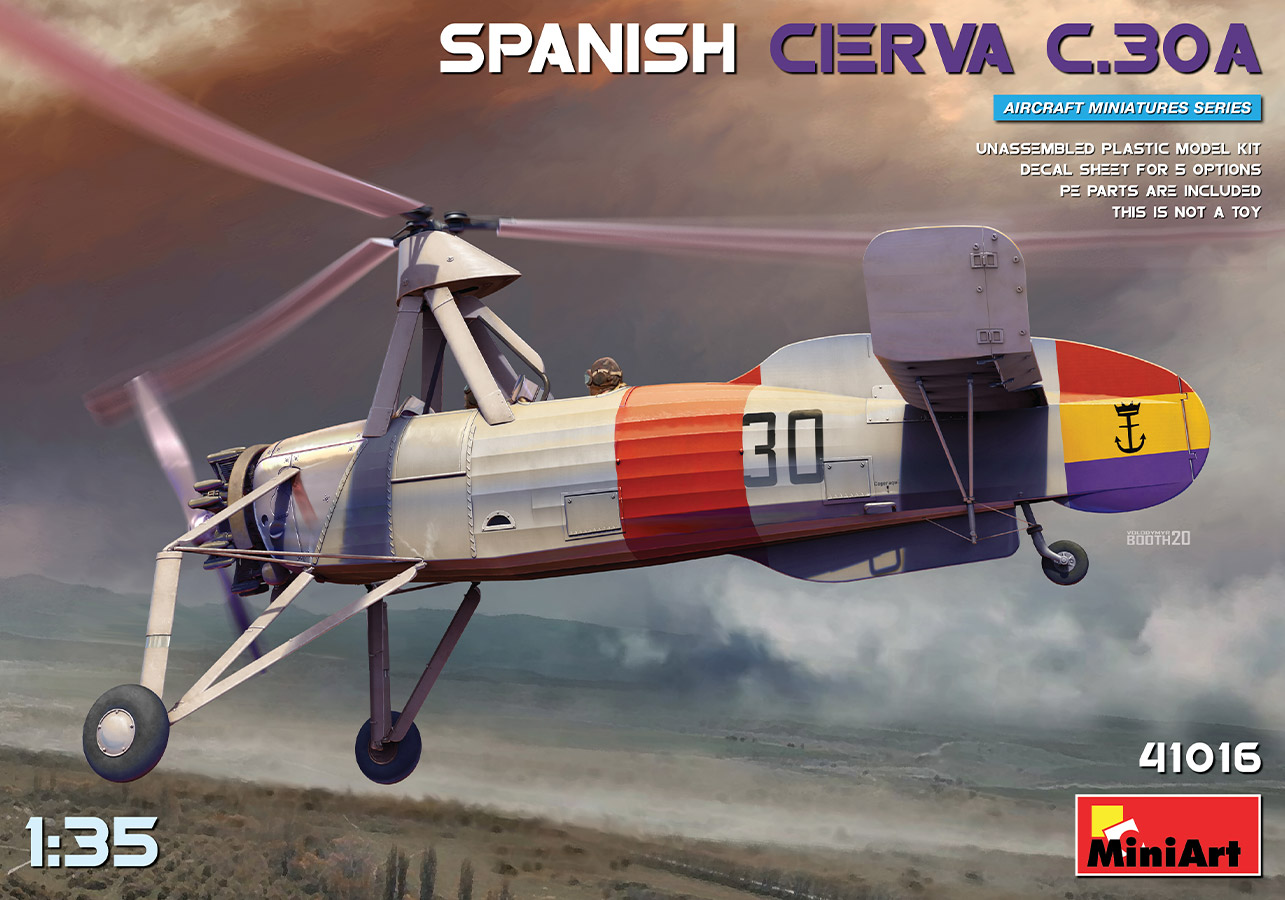 

Сборная модель MiniArt 1/35 Разведывательный автожир C.30A 41016