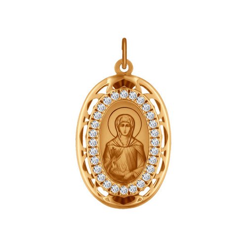 

Кулон из красного золота с фианитом SOKOLOV 103485, 103485