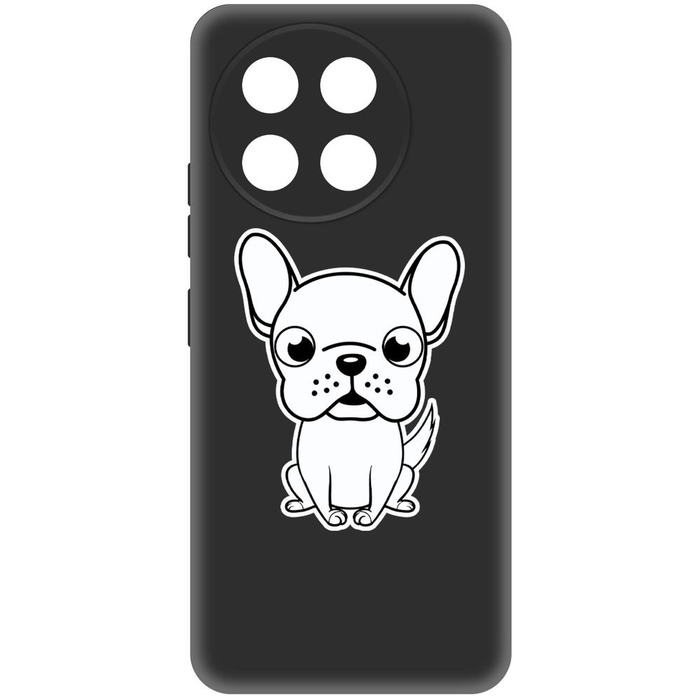 

Чехол-накладка Krutoff Soft Case Черно-белый щенок для TECNO Spark 30 Pro черный