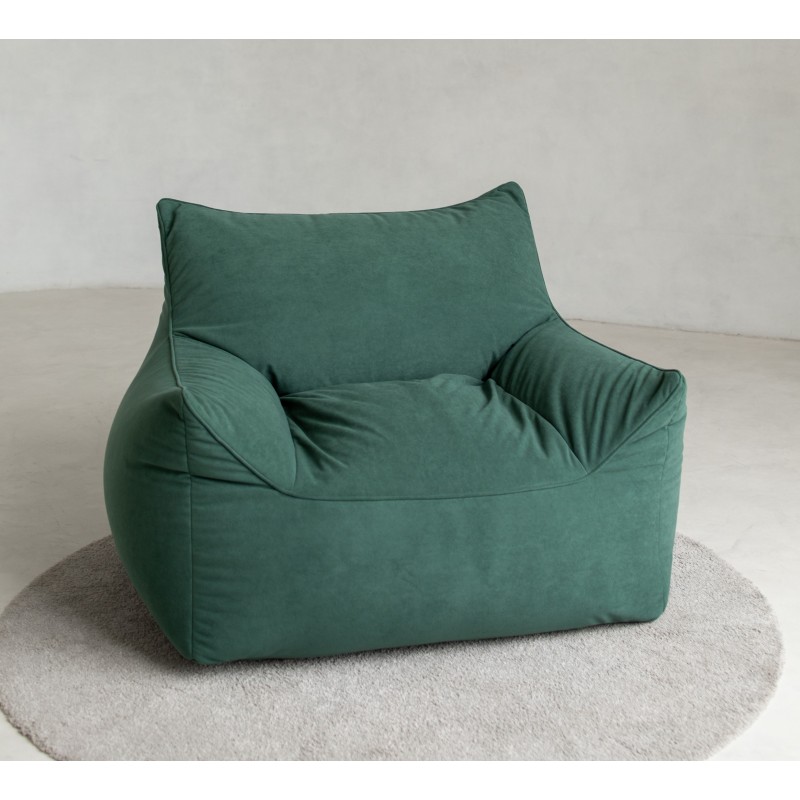 Бескаркасное кресло мешок Softpear Империал Зеленый