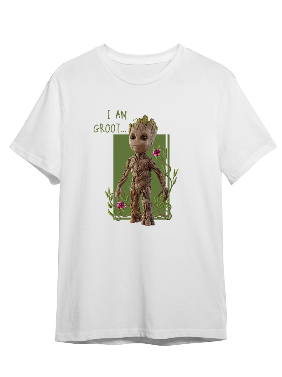 

Футболка унисекс Каждому Своё Грут/Groot/Стражи галактики MVGR1 белая XS, Белый, "Грут/Groot/Стражи галактики" MVGR1