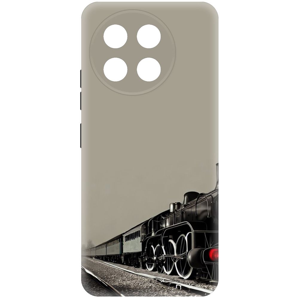 

Чехол-накладка Krutoff Soft Case Паровоз для TECNO Spark 30 Pro черный
