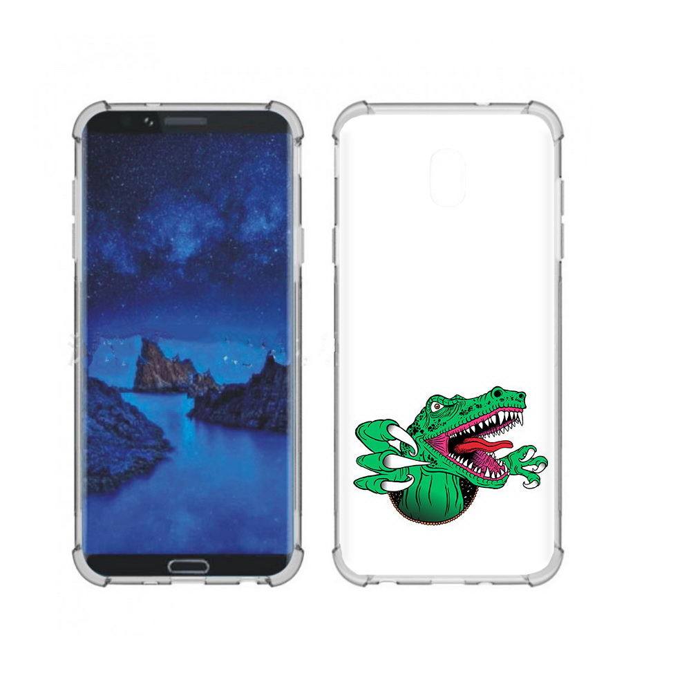 

Чехол MyPads Tocco для Samsung Galaxy J7 (2018) крокодил (PT226928.596.417), Прозрачный, Tocco