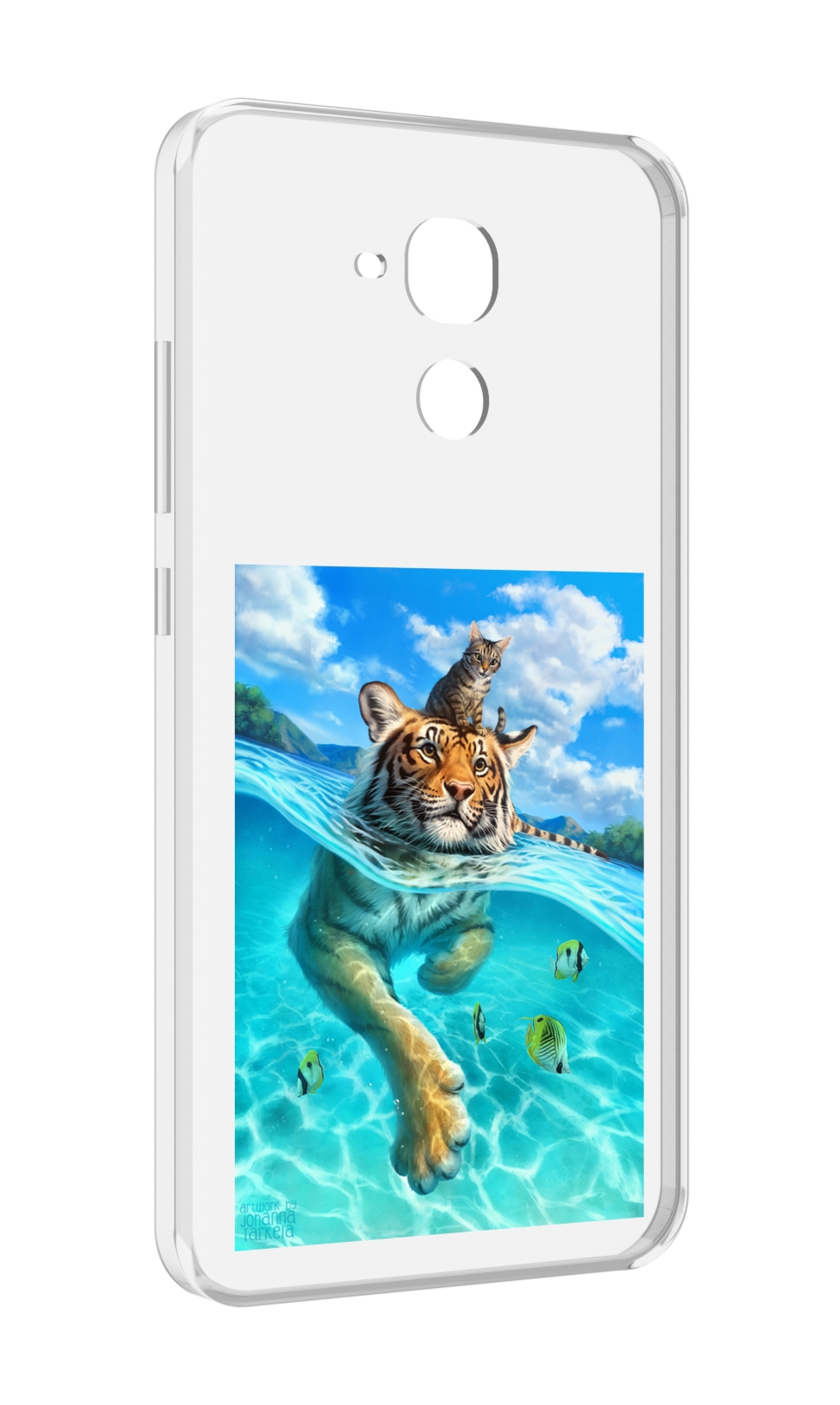 

Чехол MyPads Кот-на-тигре для Huawei Honor 5C/7 Lite/GT3 5.2, Прозрачный, Tocco