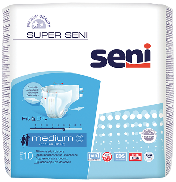 Подгузники BELLA SUPER Seni AIR Medium 10шт