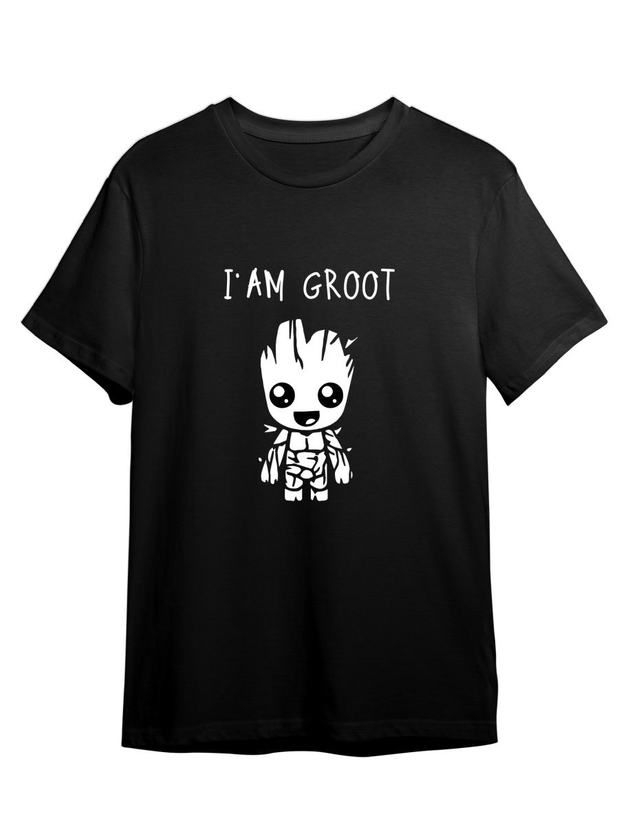 

Футболка унисекс Каждому Своё Грут/Groot/Стражи галактики MVGR2 черная L, Черный, "Грут/Groot/Стражи галактики" MVGR2