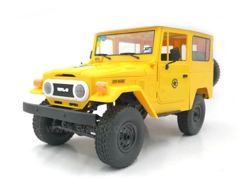 

Машина р/у WPL японский внедорожник FJ40 (желтая) 4WD 2.4G 1/16 RTR C-34-Y