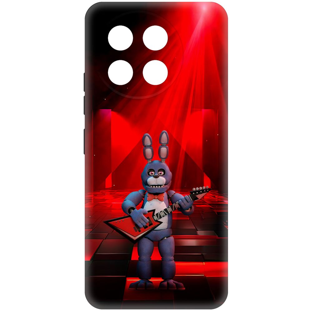 

Чехол-накладка Krutoff Soft Case ФНАФ - Бонни с гитарой для TECNO Spark 30 Pro черный