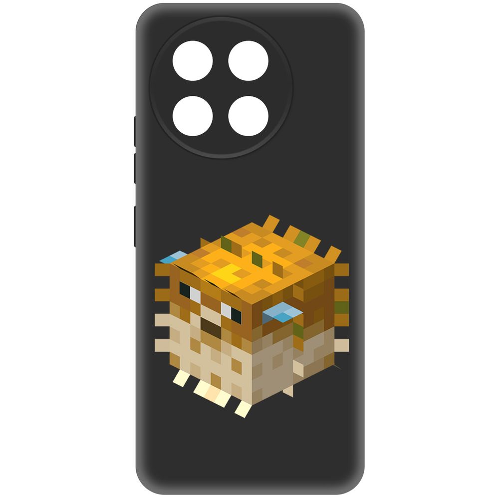 

Чехол-накладка Krutoff Soft Case Minecraft-Иглобрюх для TECNO Spark 30 Pro черный