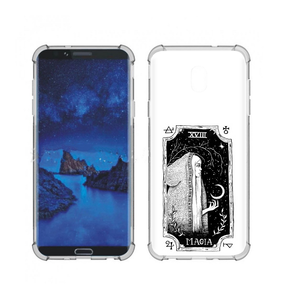 

Чехол MyPads Tocco для Samsung Galaxy J7 (2018) лунная магия (PT226928.596.447), Прозрачный, Tocco