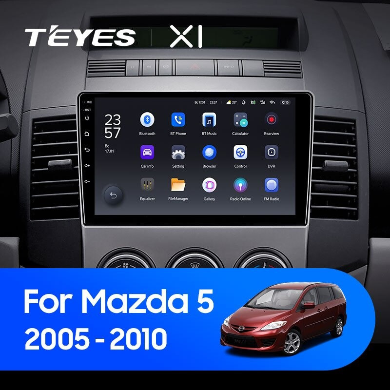 Штатная магнитола Teyes X1 4G 232 Mazda 5 2 CR 2005-2010 2770000₽