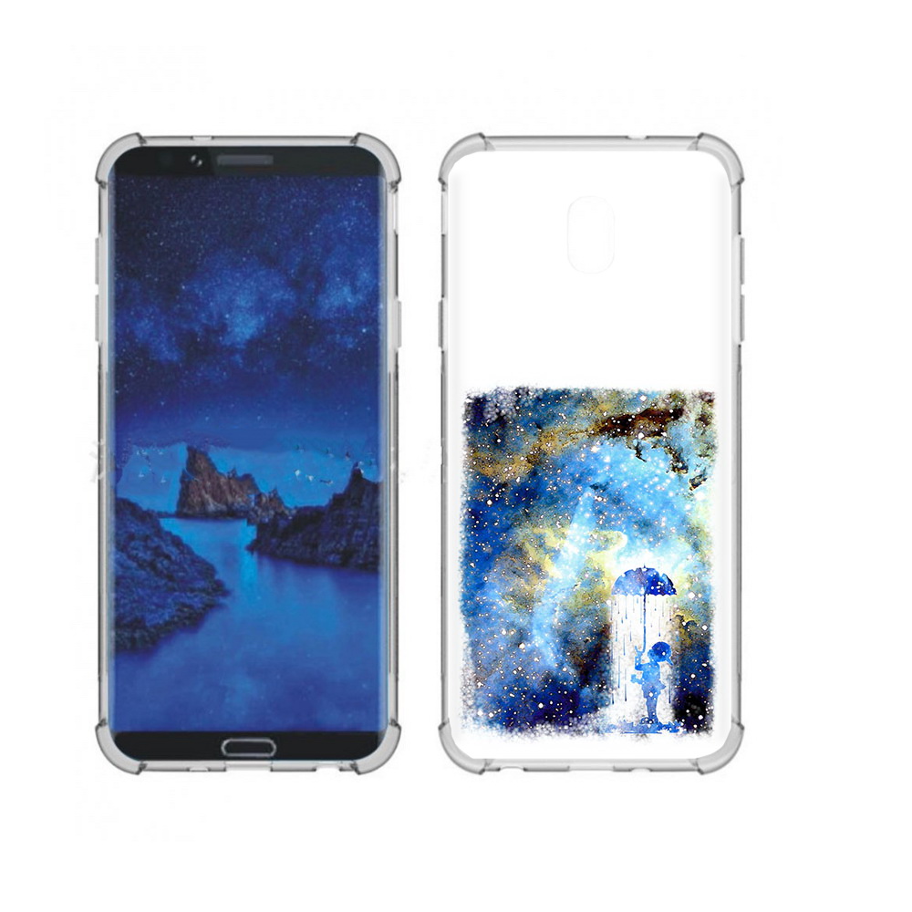 

Чехол MyPads Tocco для Samsung Galaxy J7 (2018) мальчик в небе (PT226928.596.455), Прозрачный, Tocco
