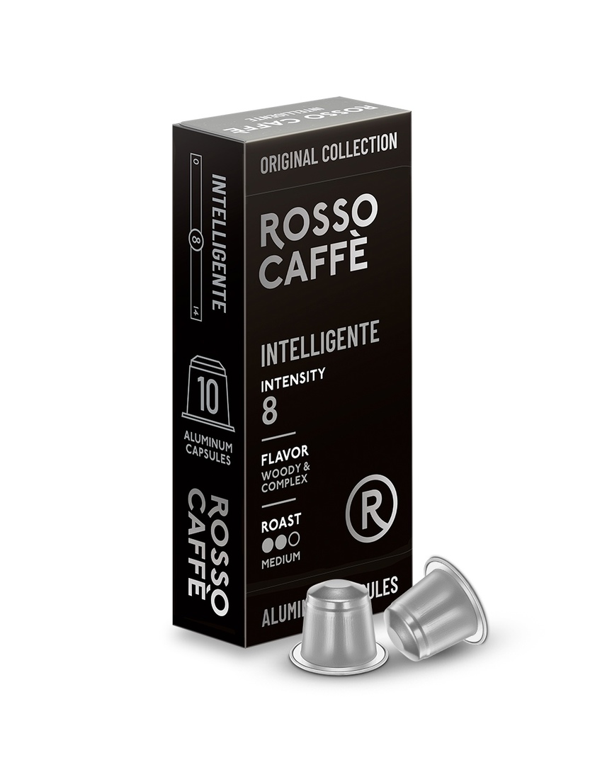 

Кофе в капсулах Rosso Caffe Select Intellegente для Nespresso 10 капсул