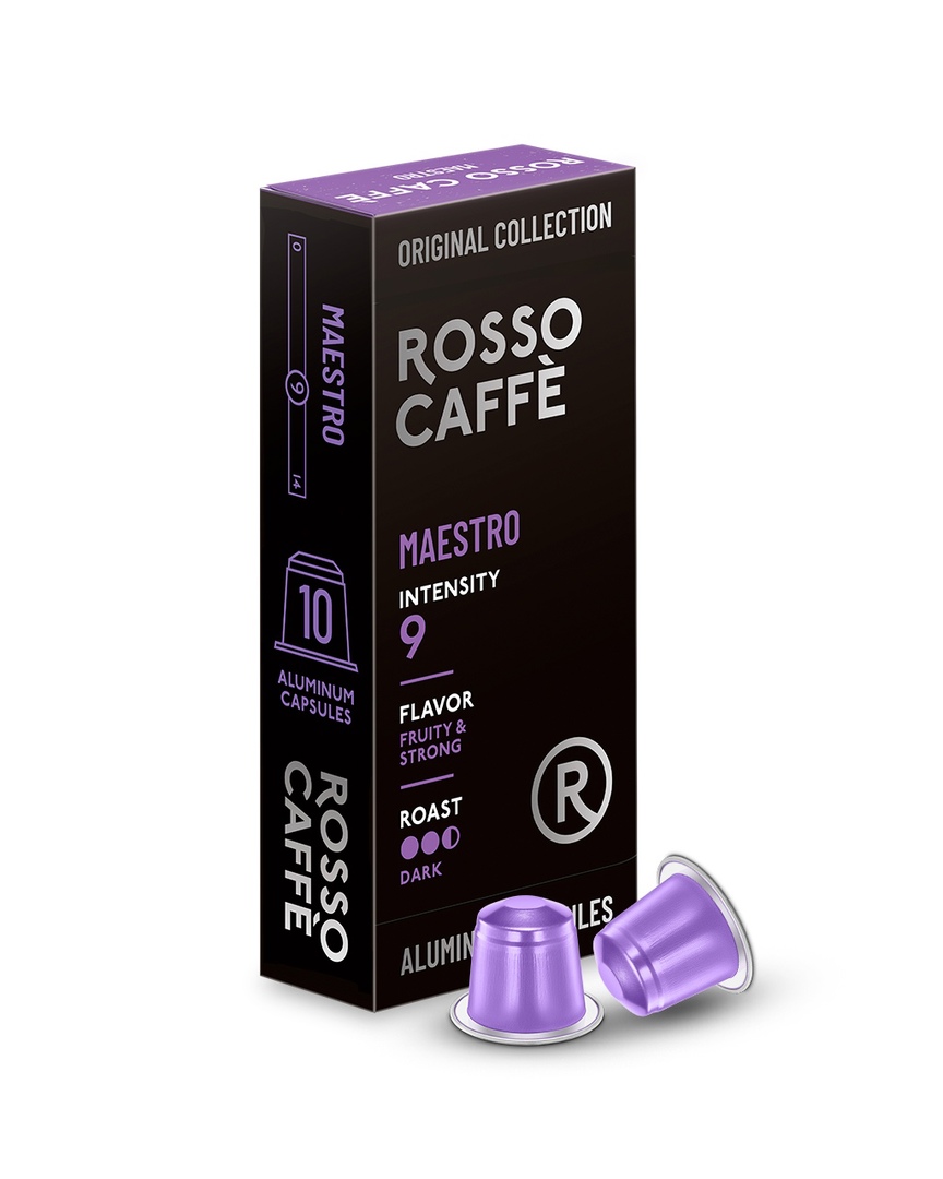 

Кофе в капсулах Rosso Caffe Select Maestro для Nespresso 10 капсул