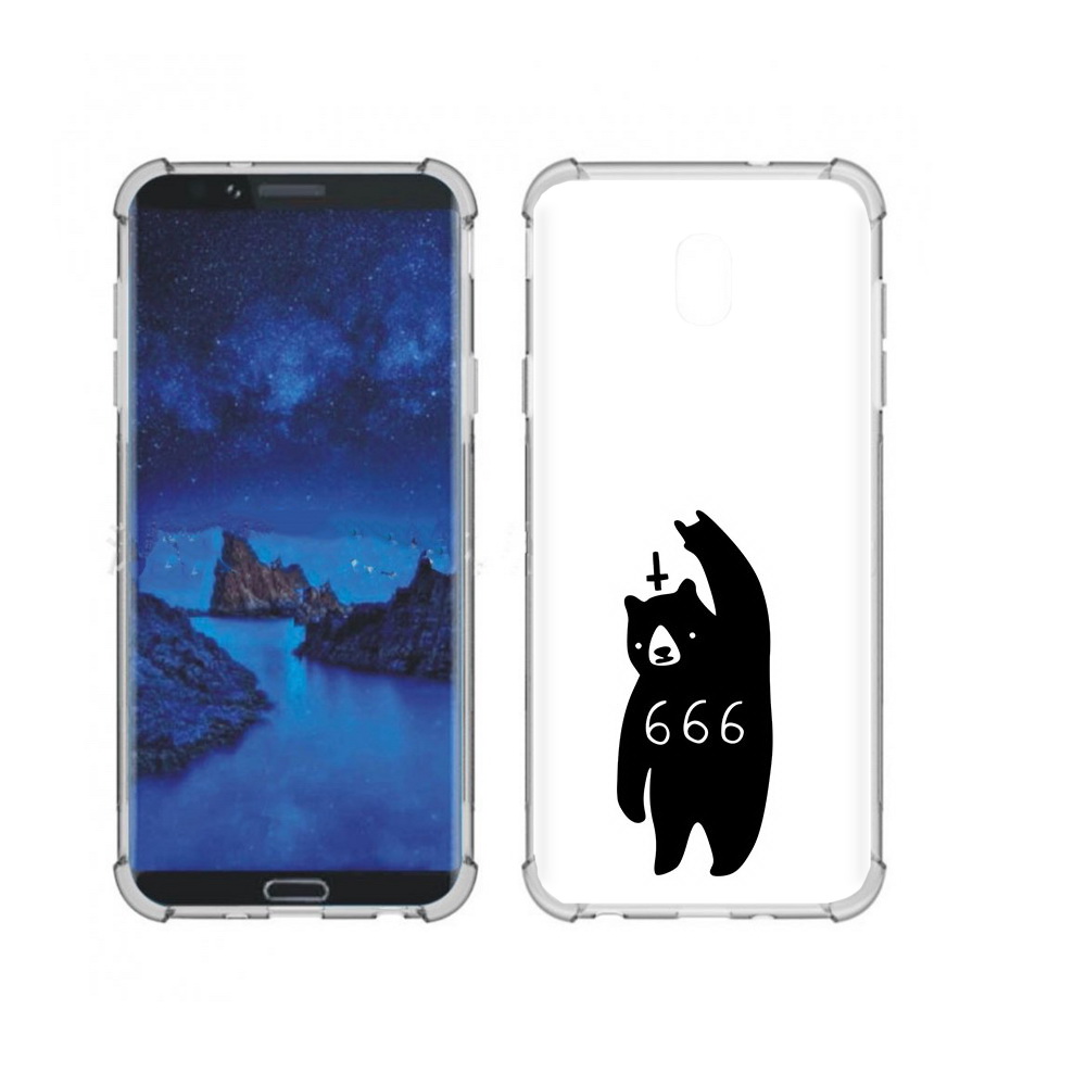 Чехол MyPads Tocco для Samsung Galaxy J7 (2018) медведь 666 (PT226928.596.462)