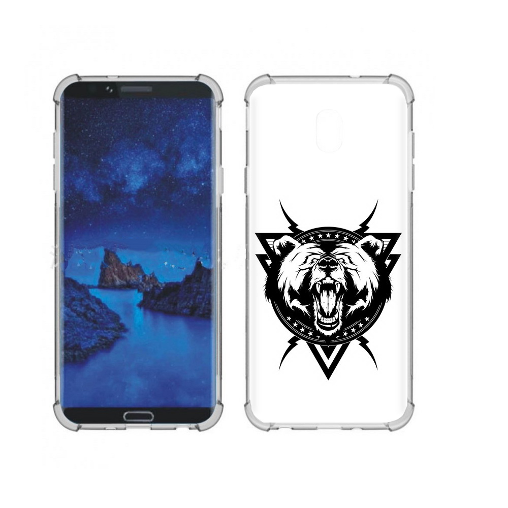 Чехол MyPads Tocco для Samsung Galaxy J7 (2018) медведь в треугольнике (PT226928.596.464)
