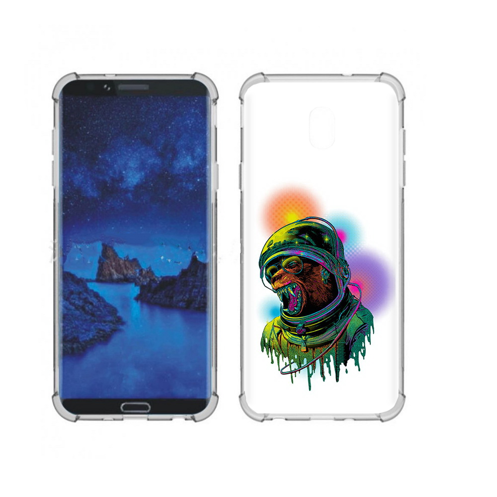 Чехол MyPads Tocco для Samsung Galaxy J7 (2018) медведь космонавт (PT226928.596.466)