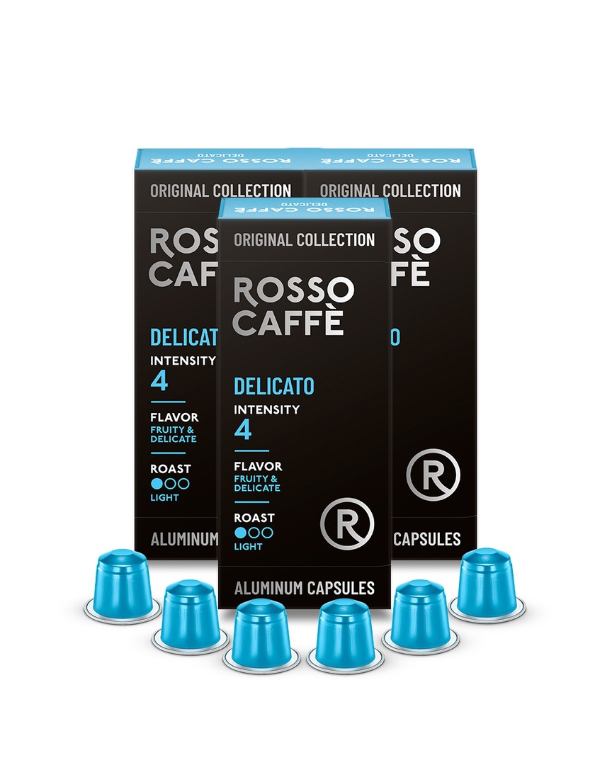 

Кофе в капсулах набор Rosso Caffe Select Delicato для Nespresso 30 капсул