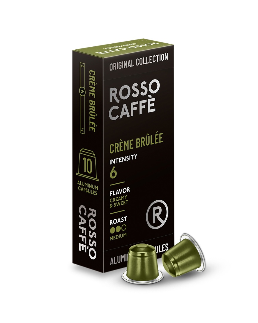 

Кофе в капсулах Rosso Caffe Select Cremebrulee для Nespresso 10 капсул