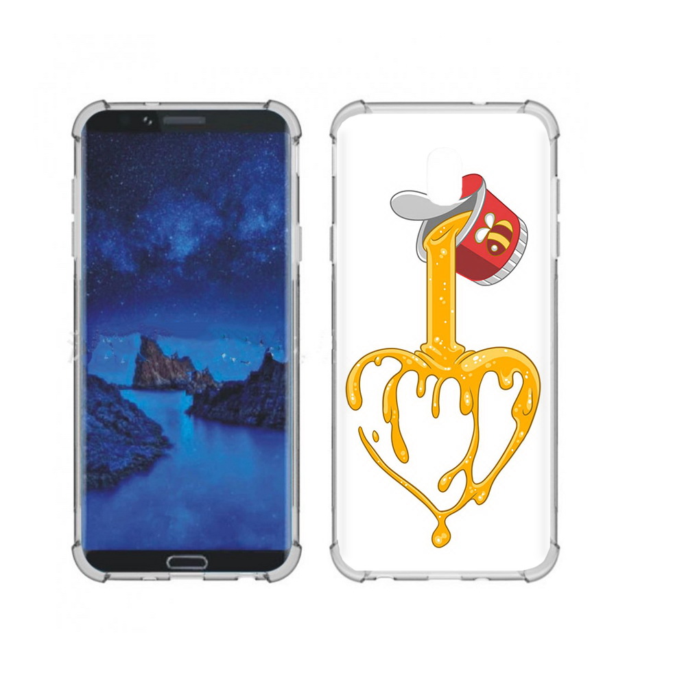 

Чехол MyPads Tocco для Samsung Galaxy J7 (2018) медовое сердце (PT226928.596.471), Прозрачный, Tocco