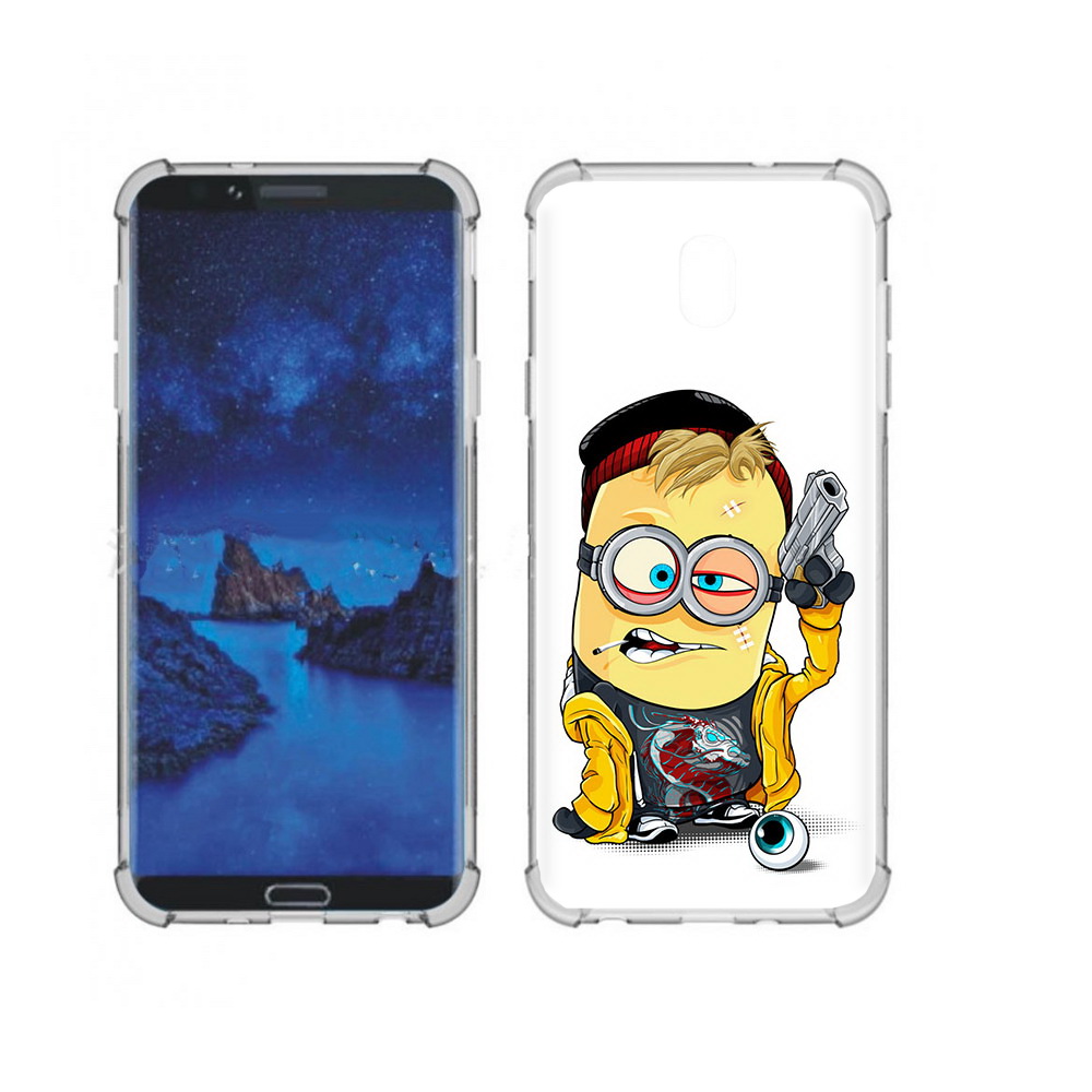 

Чехол MyPads Tocco для Samsung Galaxy J7 (2018) миньон бандит (PT226928.596.475), Прозрачный, Tocco