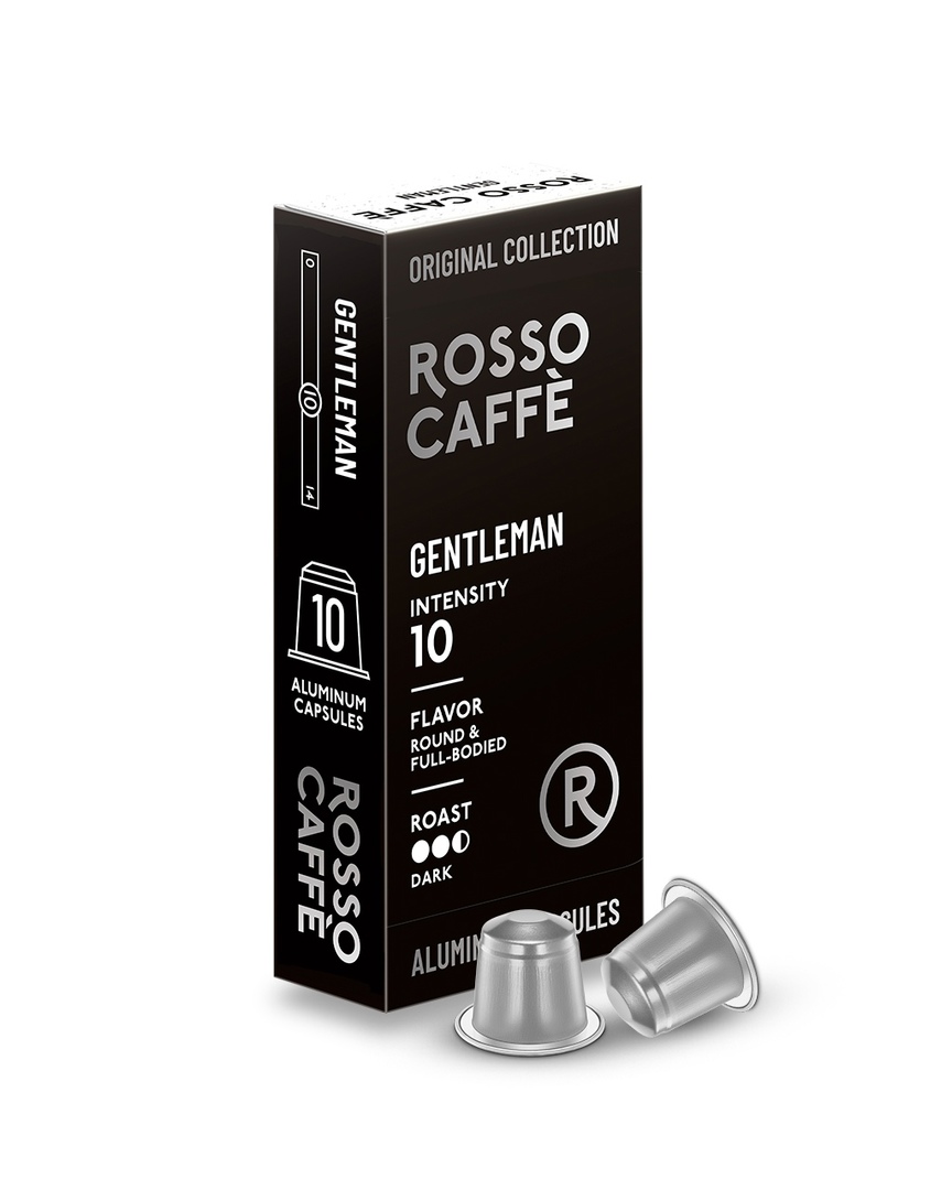 

Кофе в капсулах Rosso Caffe Select Gentleman для Nespresso 10 капсул