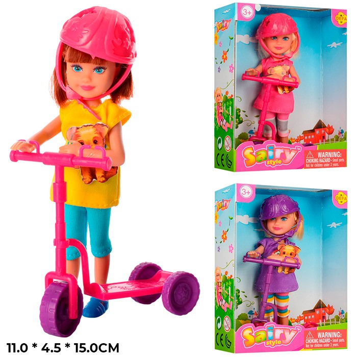 

Кукла Defa Lucy Малышка на самокате с аксессуарами, 708-512