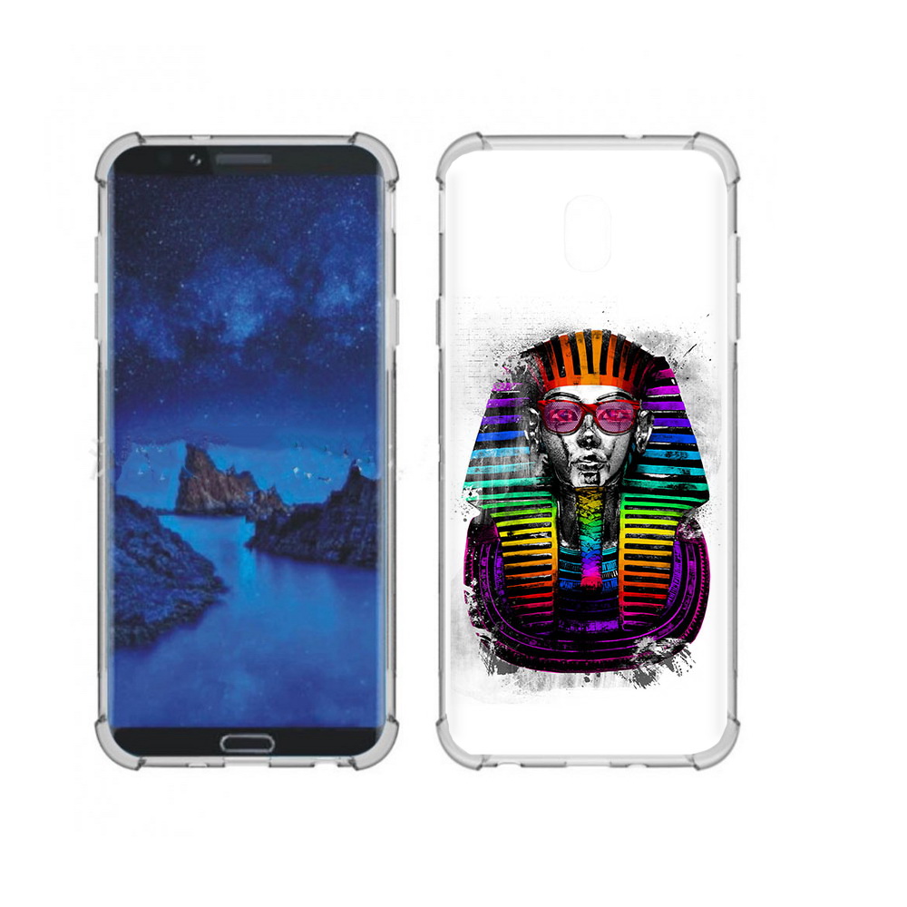 

Чехол MyPads Tocco для Samsung Galaxy J7 (2018) модная богиня (PT226928.596.479), Прозрачный, Tocco