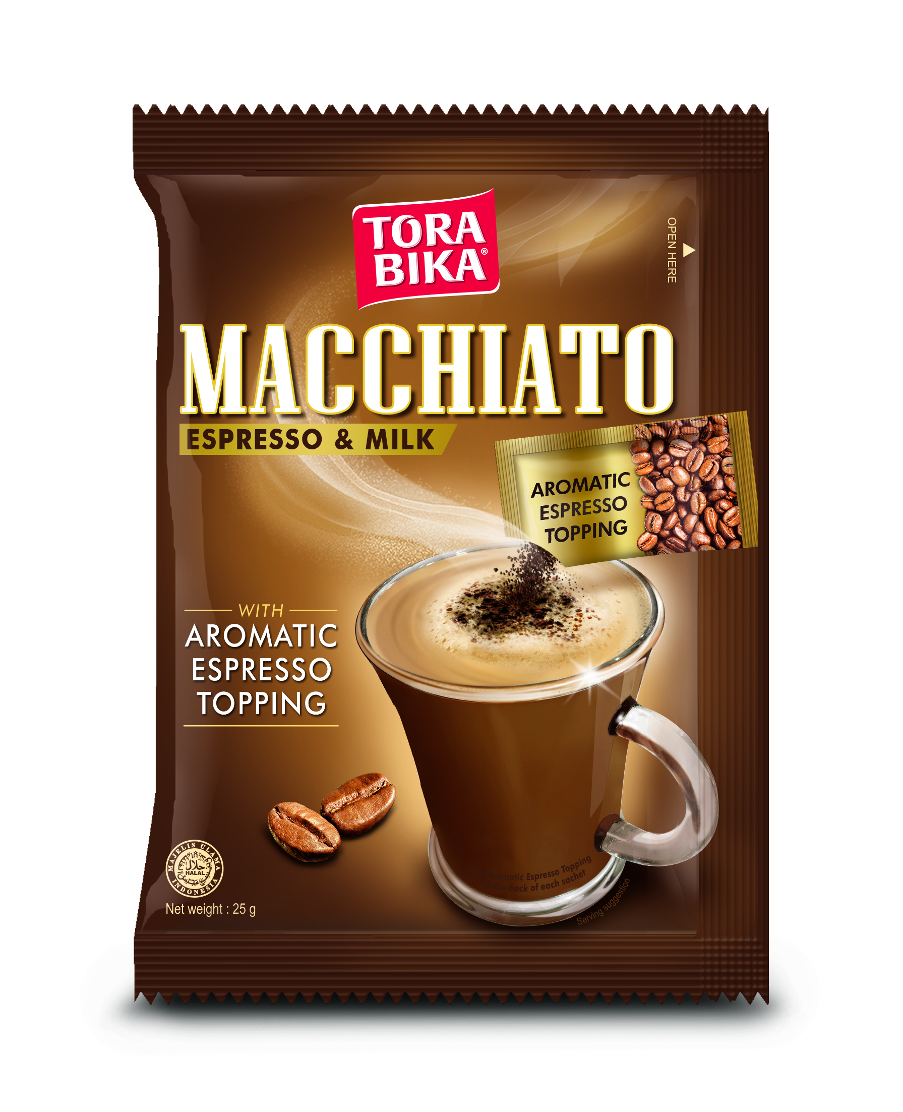 Кофе Torabika Macchiato с шоколадной крошкой растворимый 25 г