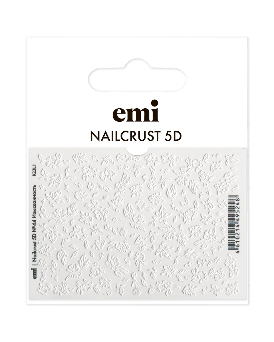 Объемные наклейки для ногтей EMI NAILCRUST 5D 44 Изысканность