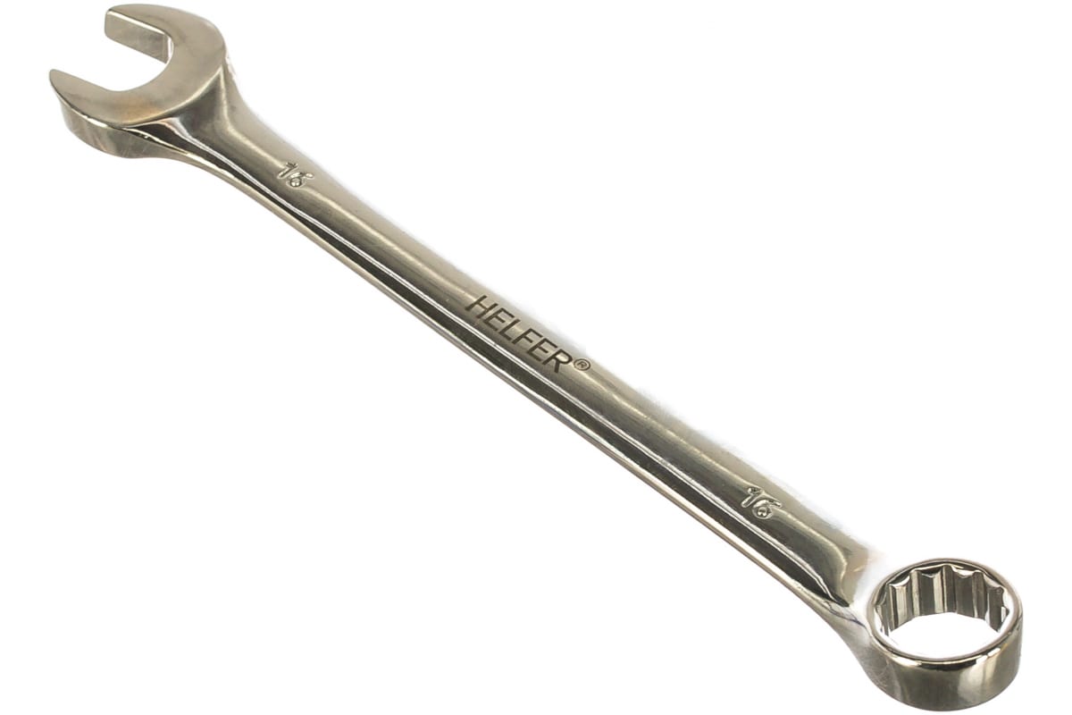 Ключ Комбинированный 16 Мм (Cr-V, Пластиковый Холдер) Helfer, Шт HELFER арт. HF002030