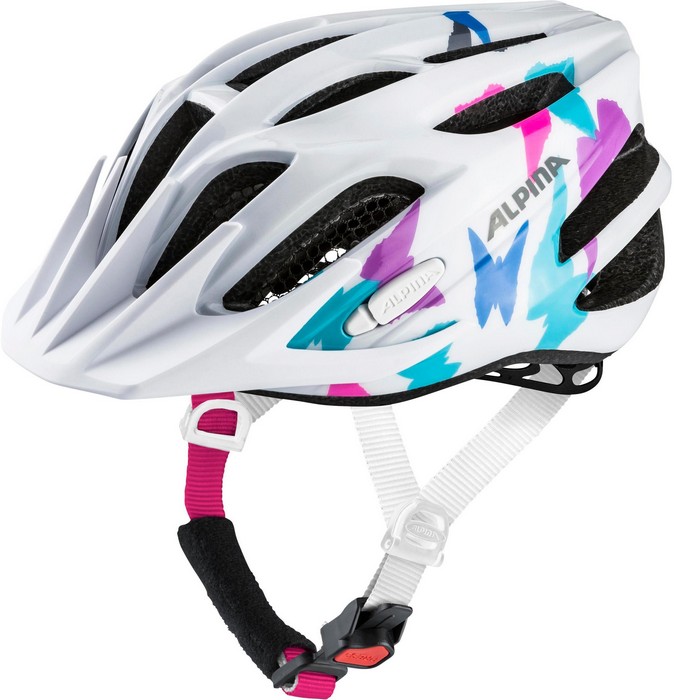 

Велошлем Alpina FB Jr. 2.0 white butterfly gloss 50-55