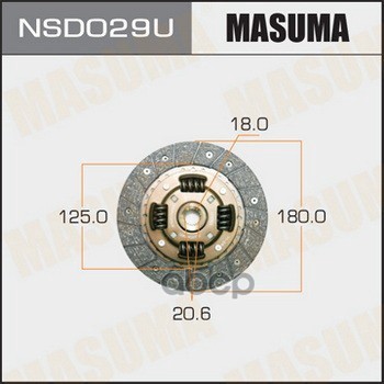 

Диск сцепления MASUMA 180*125*18*20.6 (1/10)
